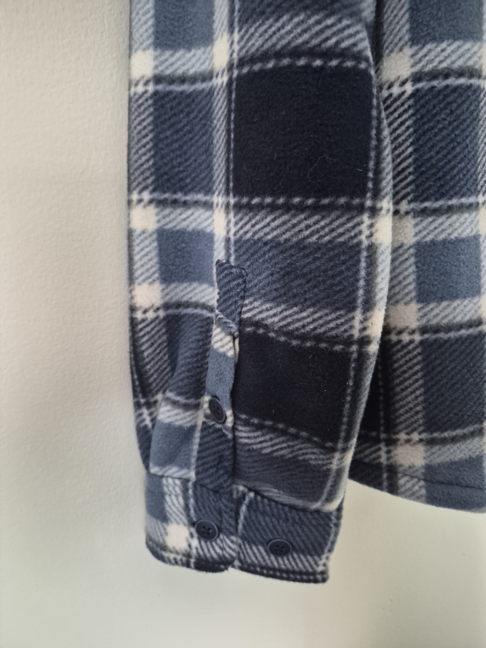 Realtree Men’s XL Plaid Fleece-Lined Shirt Jacket Shacket Blue - Picture 5 of 9